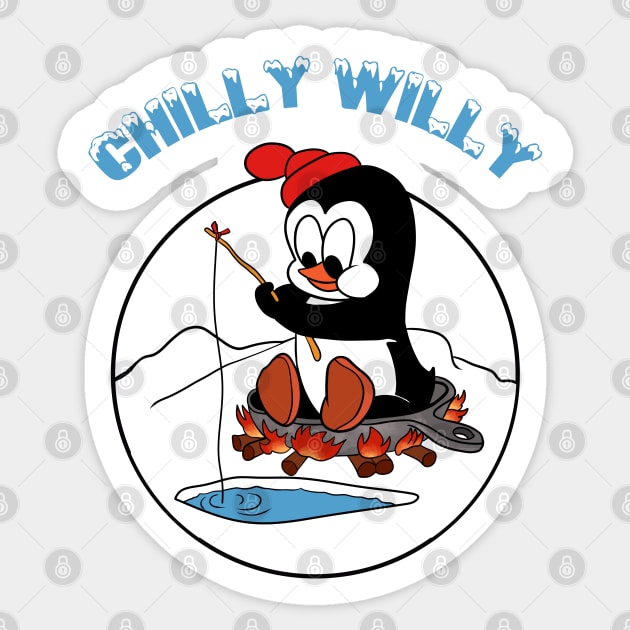 Chilly willy V.2 Chilly Willy Sticker TeePublic